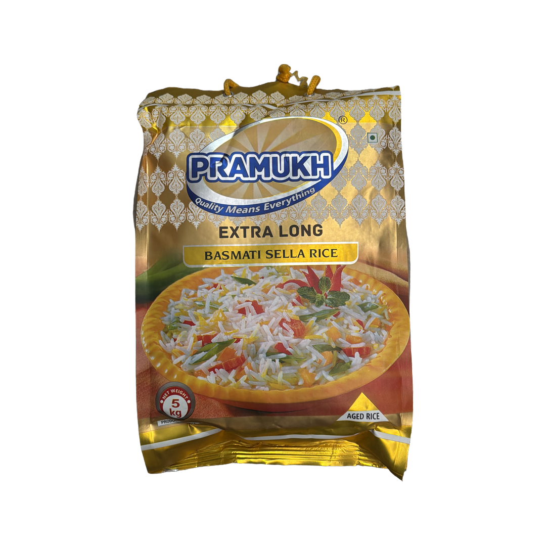 RICE BASMATI SELLA GOLDEN 4X5KG PRAMUKH