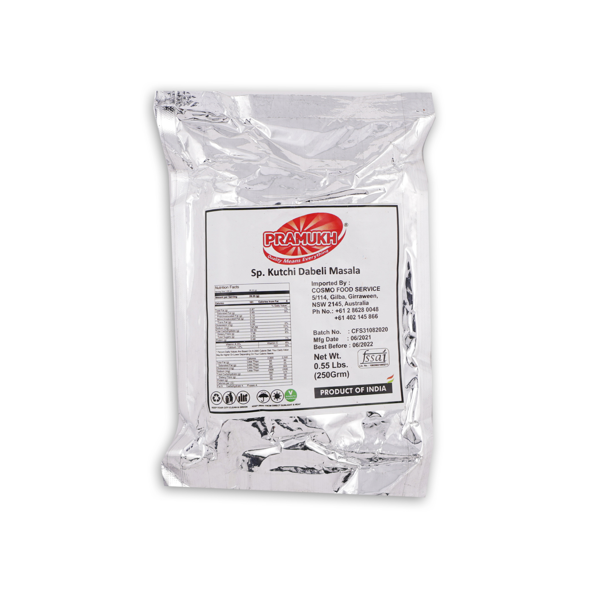 DABELI MASALA 250GM PRAMUKH