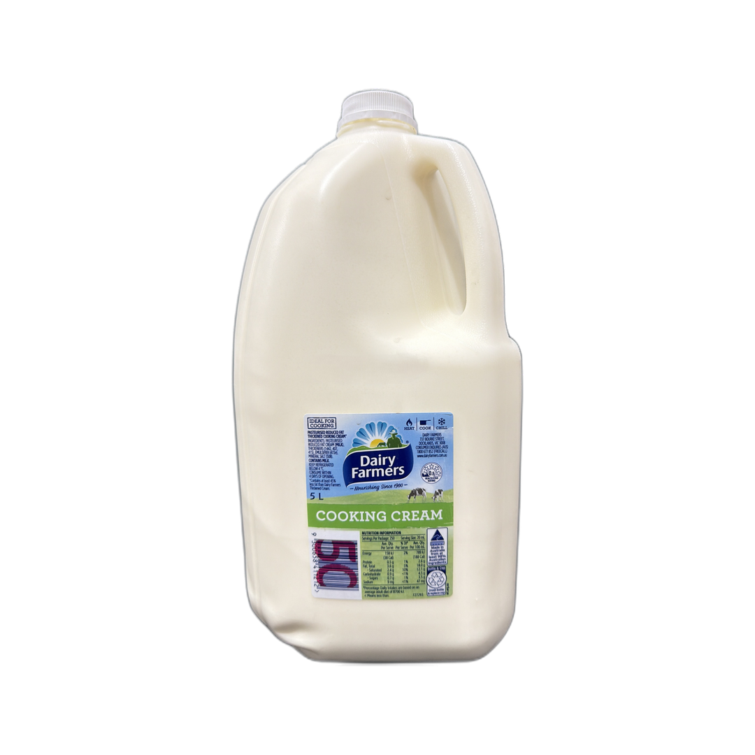 COOKING CREAM 5LTR DAIRY FARMER