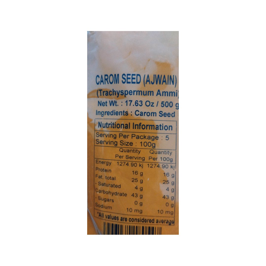 AJWAIN SEEDS 500G PRAMUKH