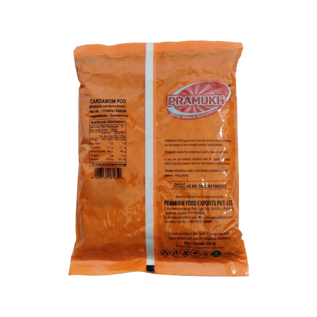 CARDAMOM POD GREEN 500GM PRAMUKH