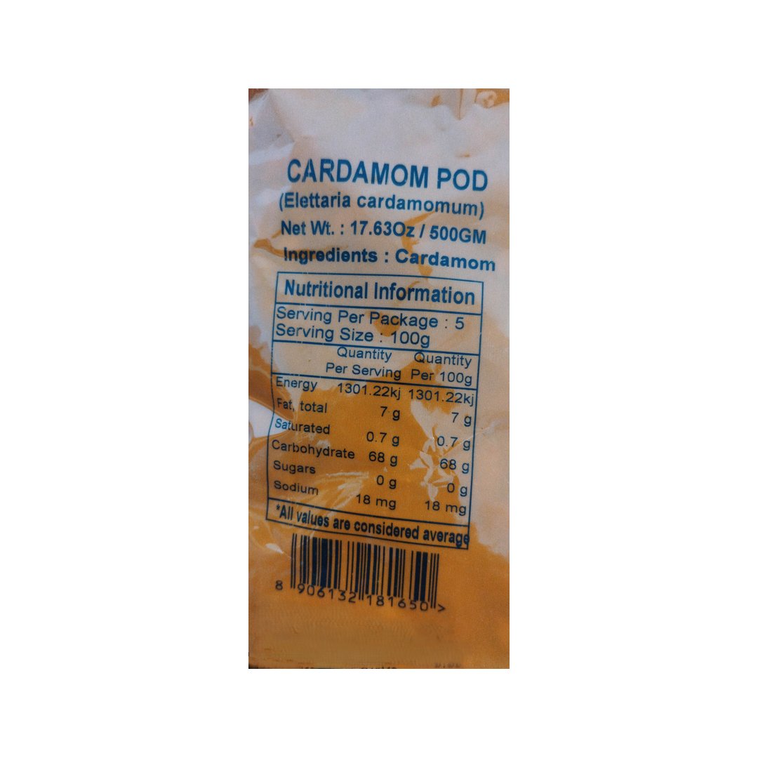 CARDAMOM POD GREEN 500GM PRAMUKH