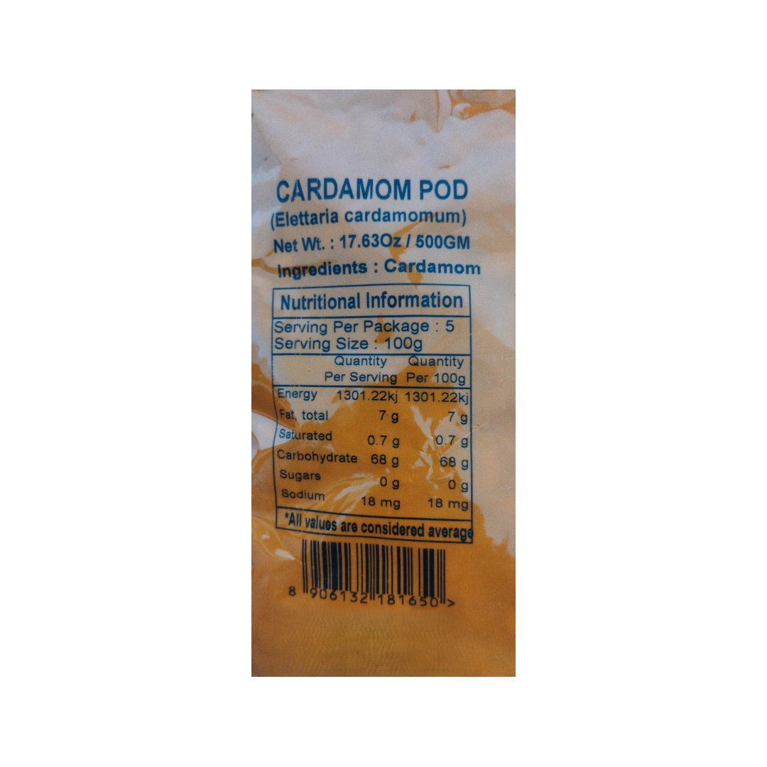 CARDAMOM POD GREEN 500GM PRAMUKH
