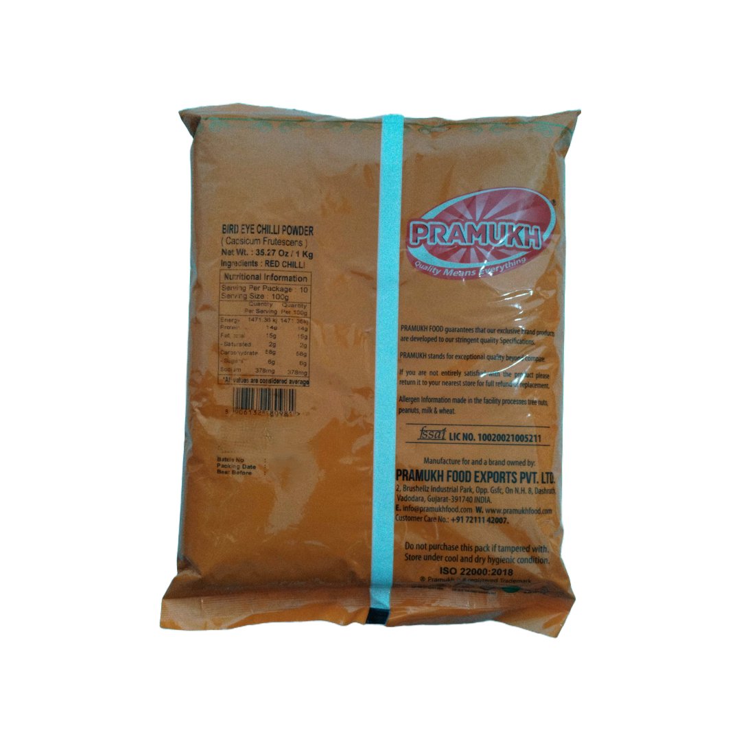 CHILLI POWDER HOT(BIRDEYE)1KG PRAMUKH