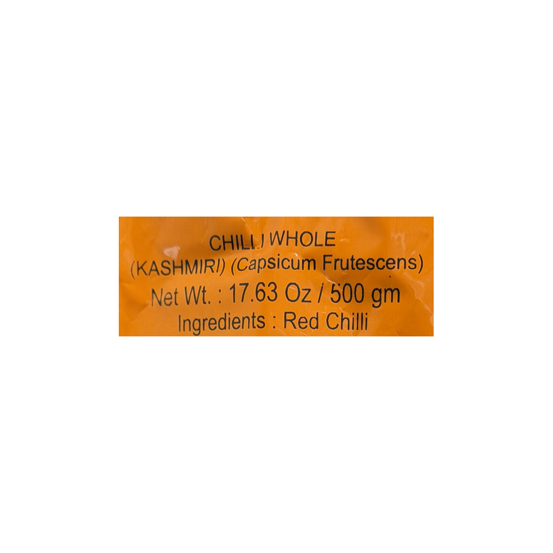 CHILLI WHOLE KASHMIRI 500G