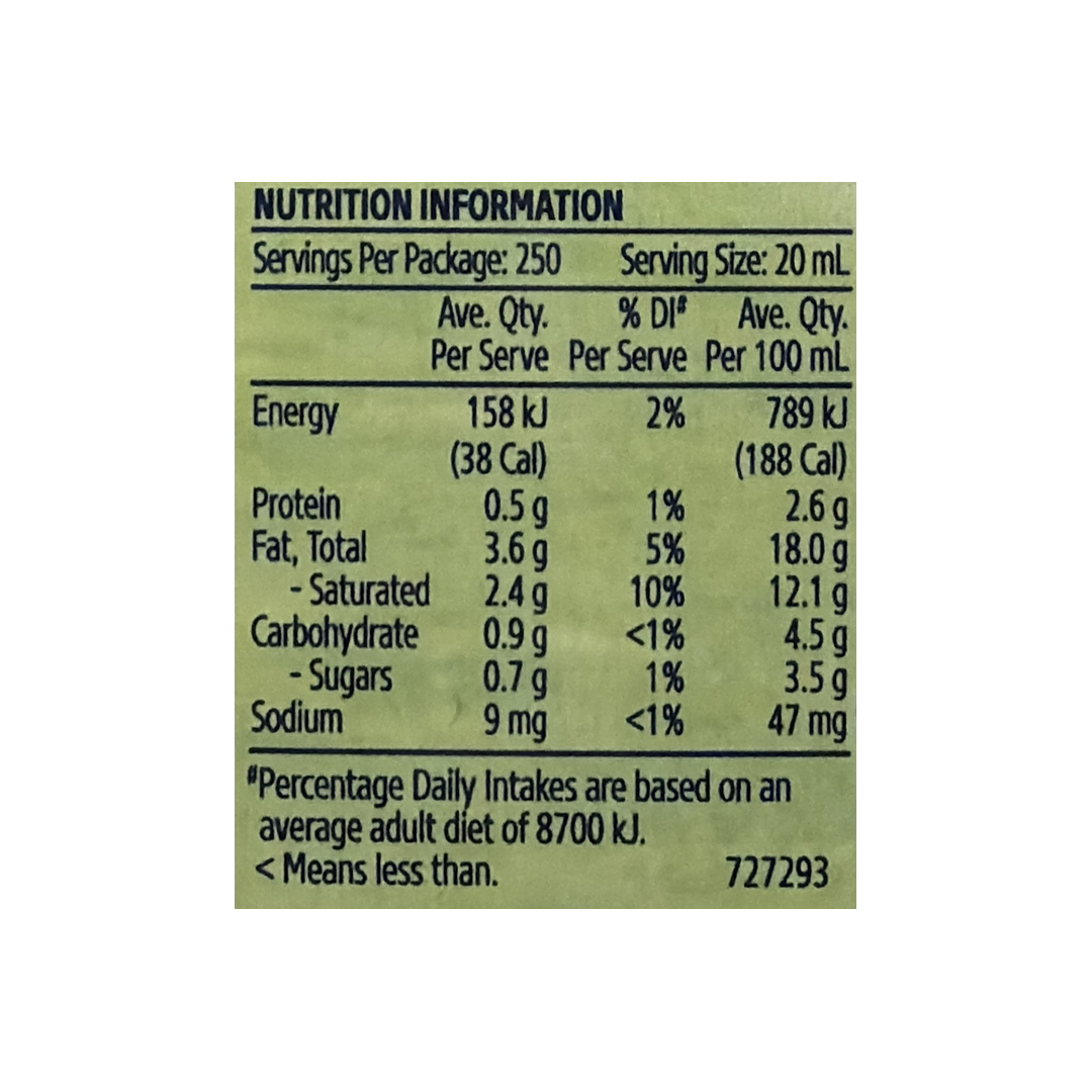 COOKING CREAM 5LTR DAIRY FARMER