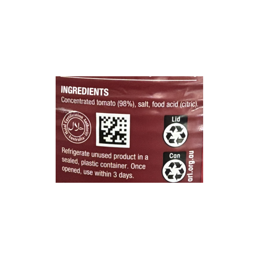 TOMATO PASTE 3XA10 LEGGOS