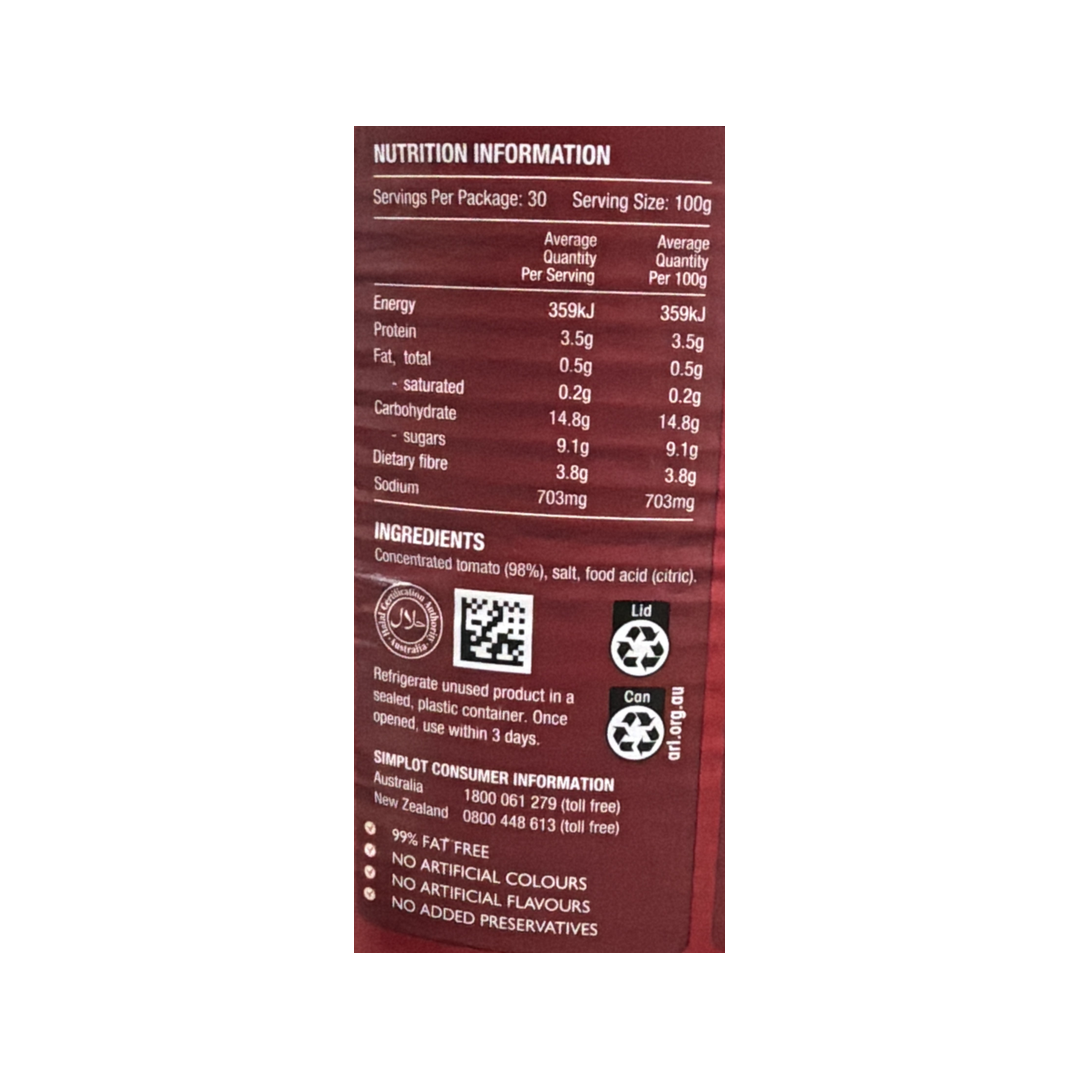 TOMATO PASTE 3XA10 LEGGOS