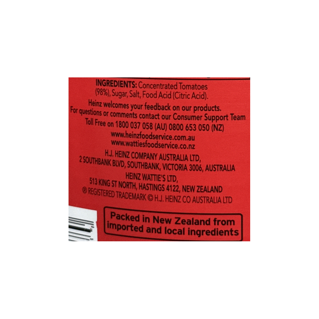 TOMATO PUREE 3 X A10 HEINZ
