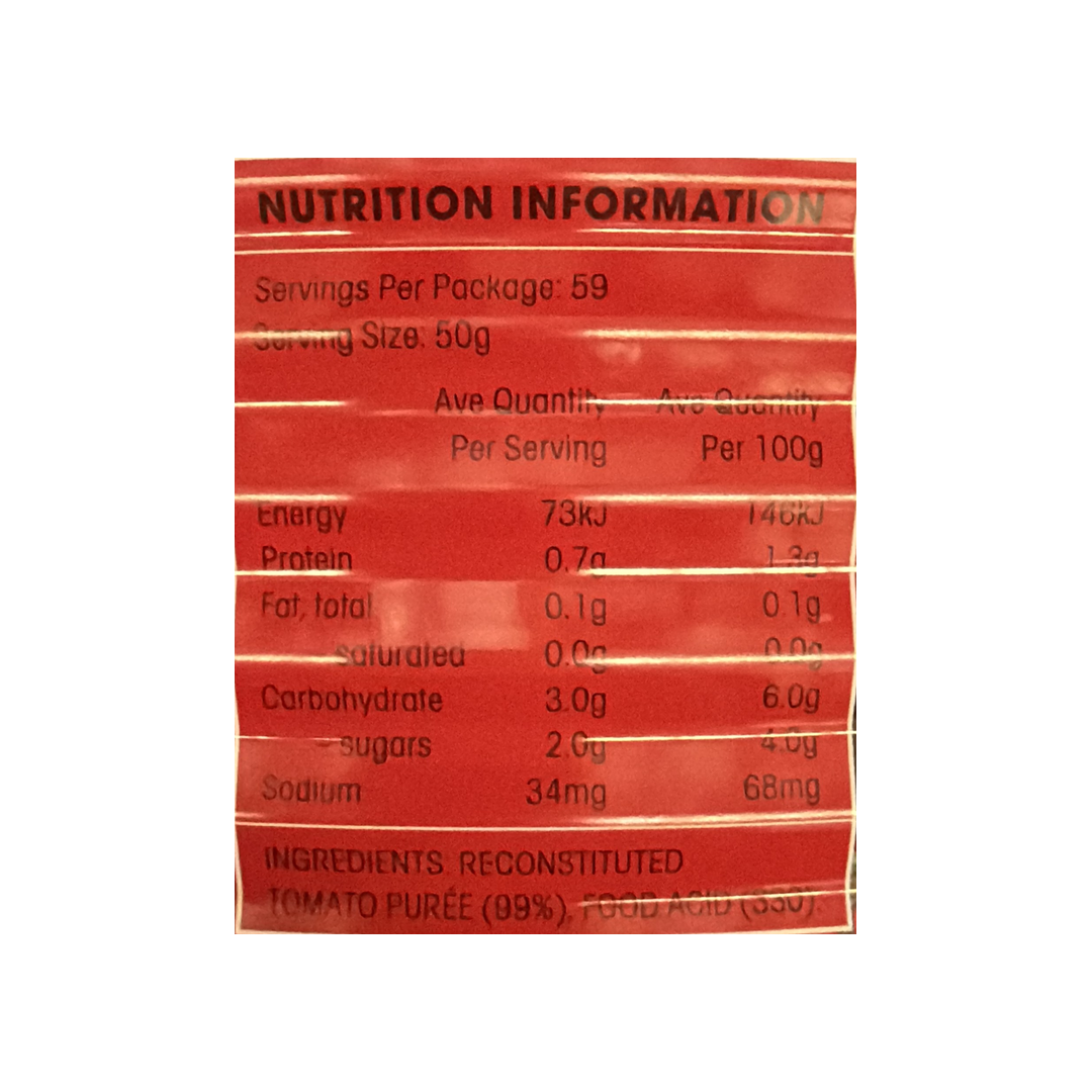 TOMATO PUREE 3X2.95KG RIVIANA 