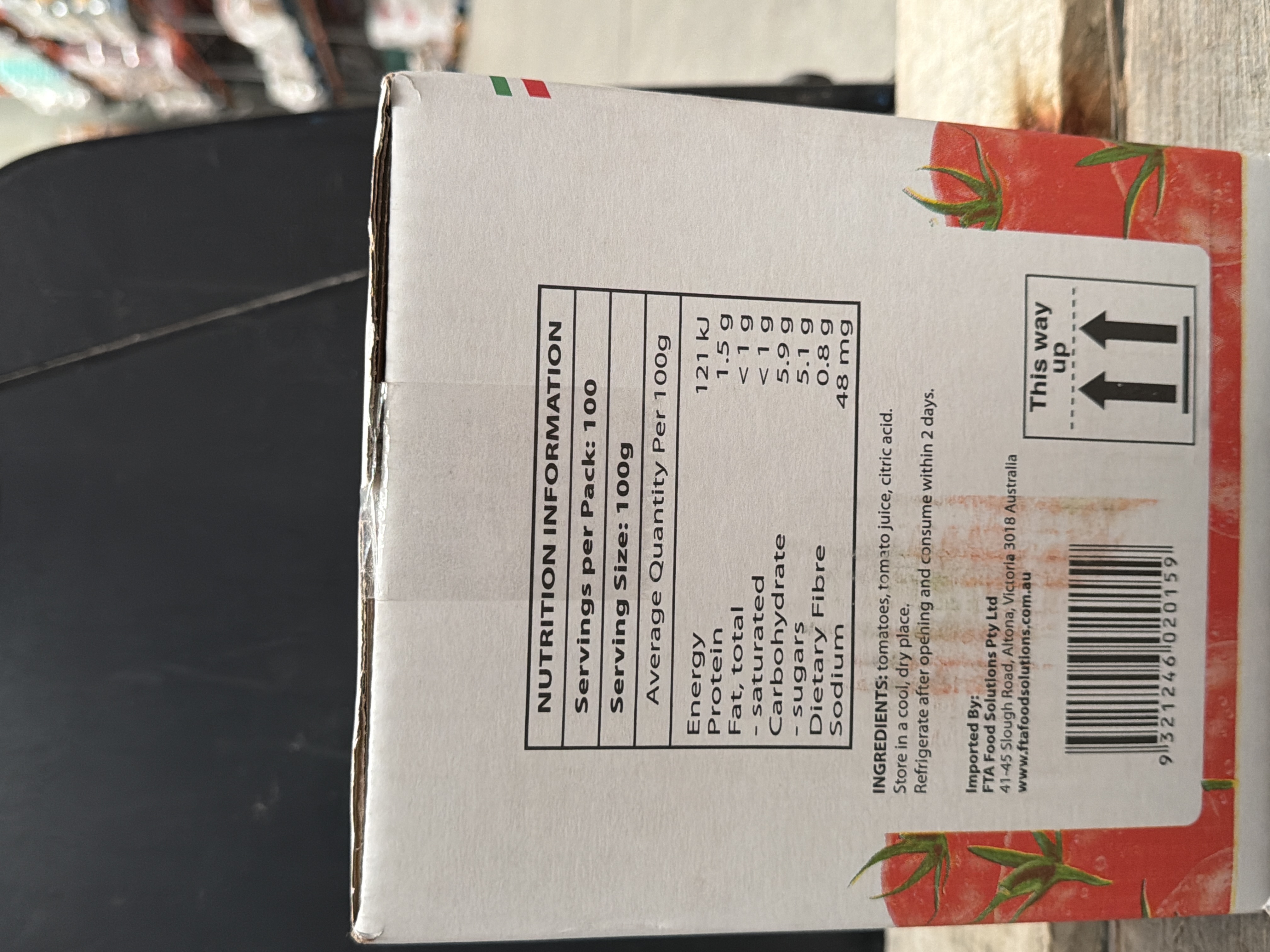TOMATO CRUSHED POUCH 10KG SELESTA 