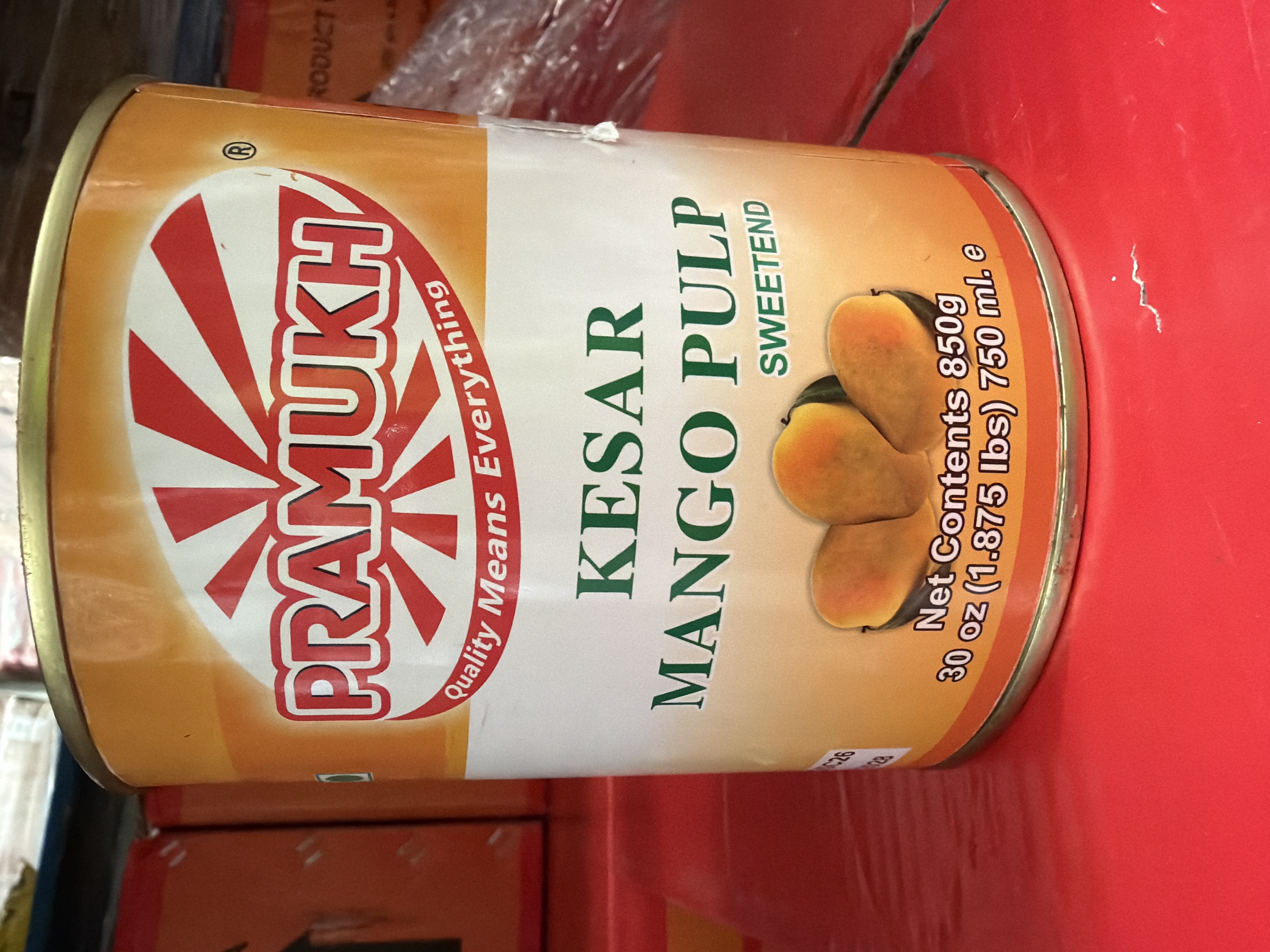 MANGO PULP KESAR 850G PRAMUKH