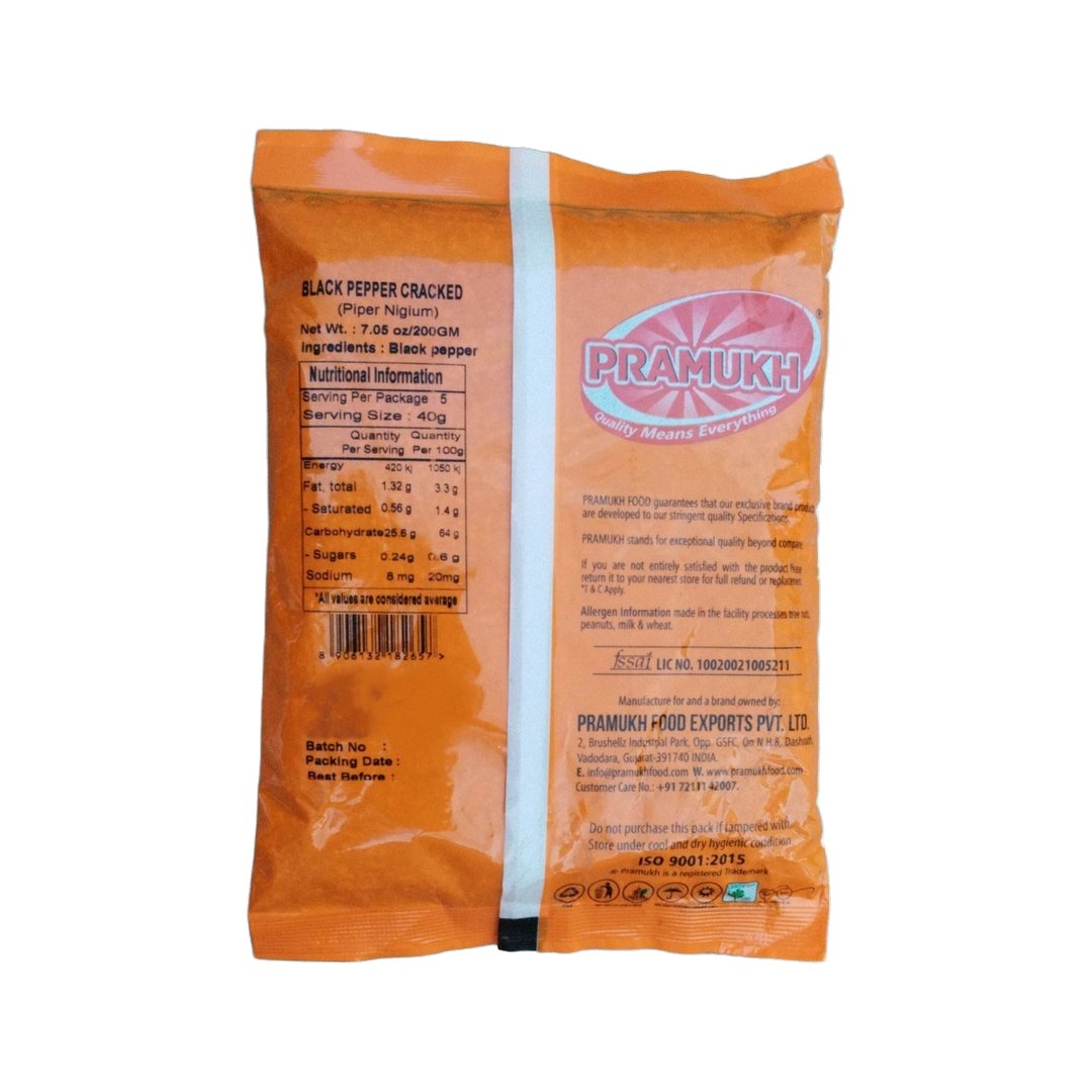BLACK PEPPER CRACKED 200GM PRAMUKH