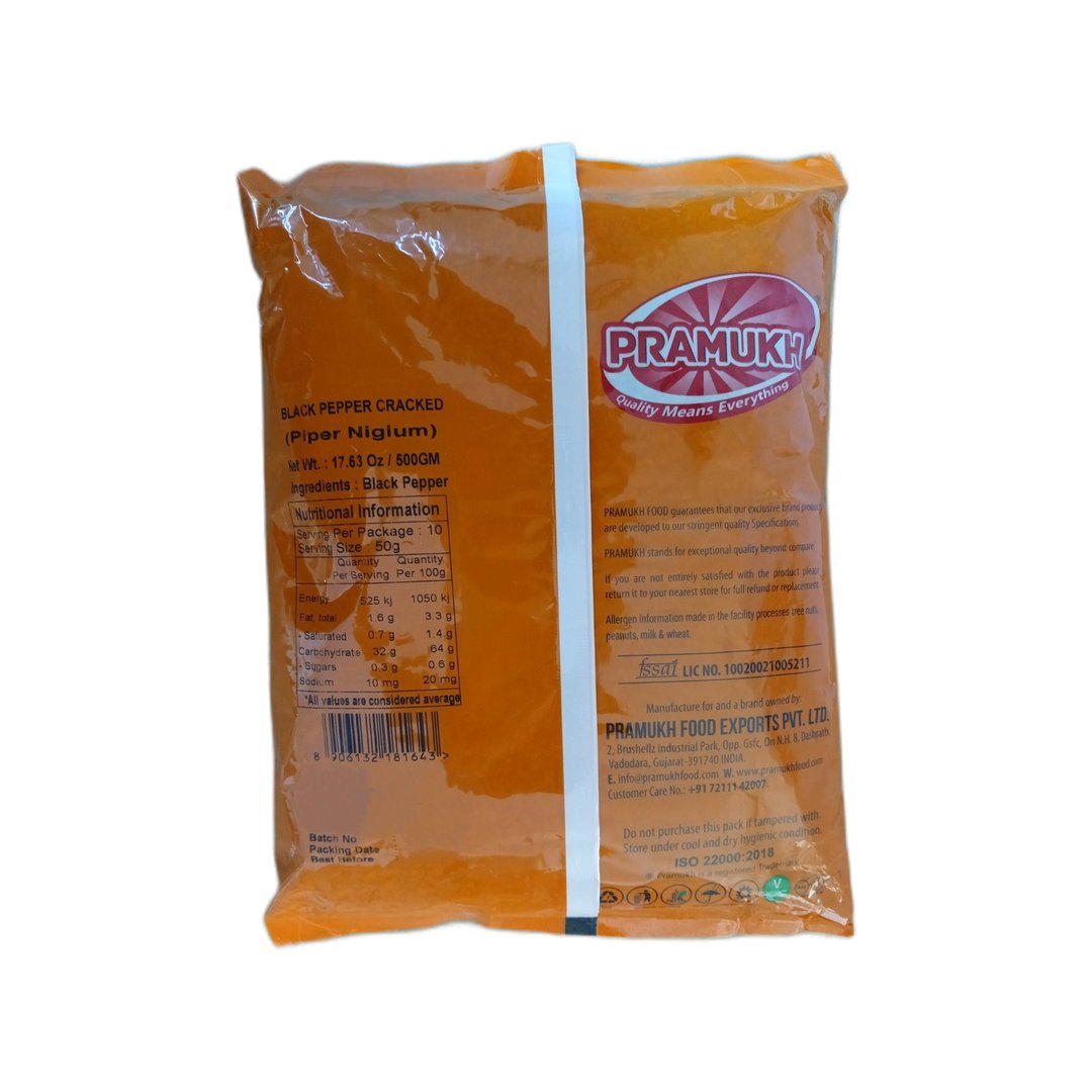 BLACK PEPPER CRACKED 500GM PRAMUKH