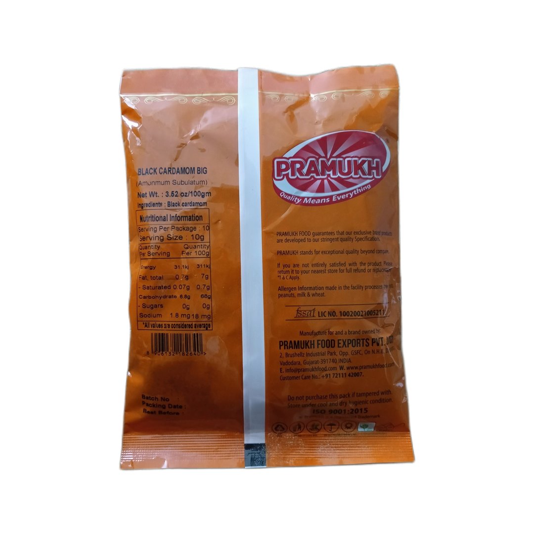 CARDAMOM BLACK (ELCHA) 100GM PRAMUKH