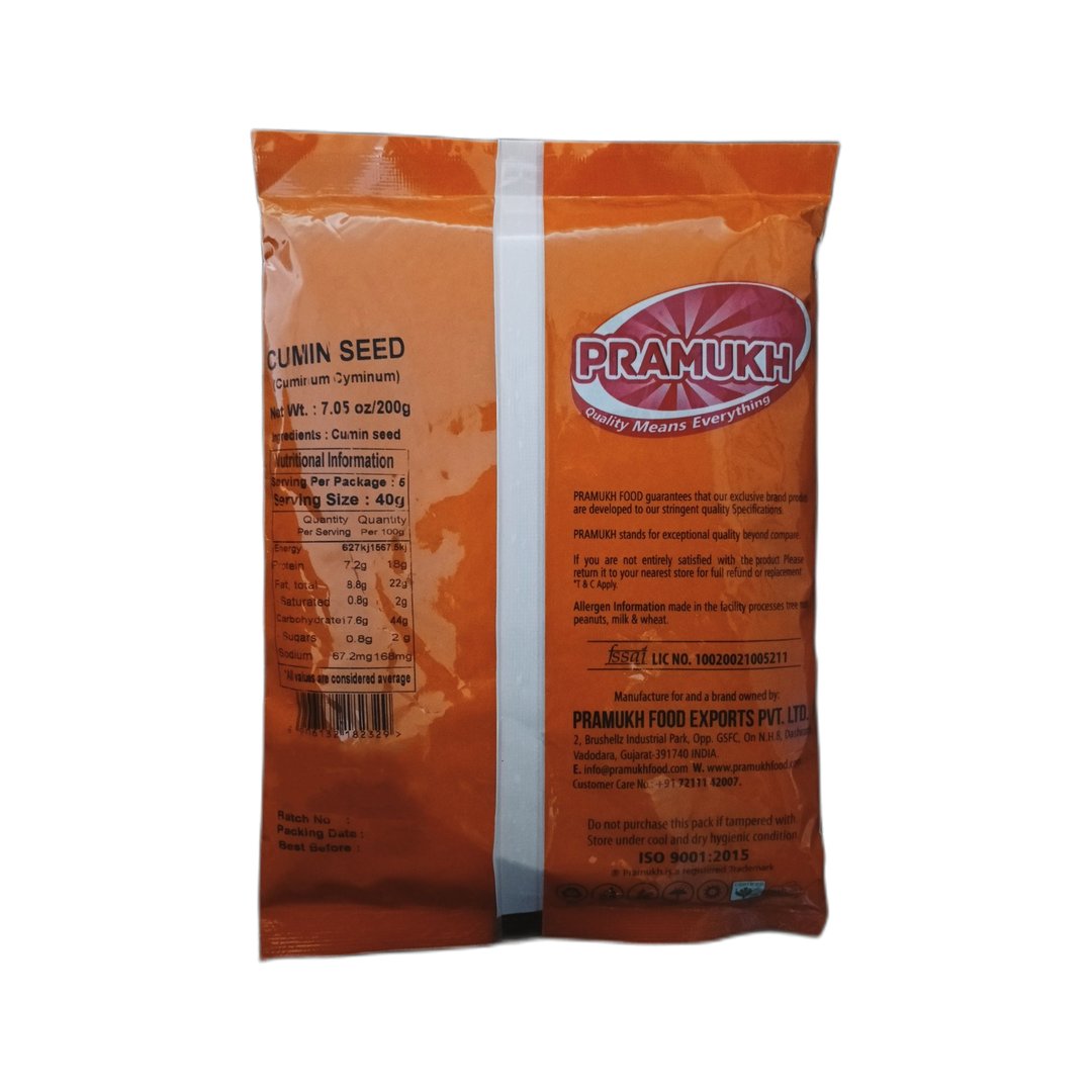 CUMIN SEED WHOLE 200GM PRAMUKH