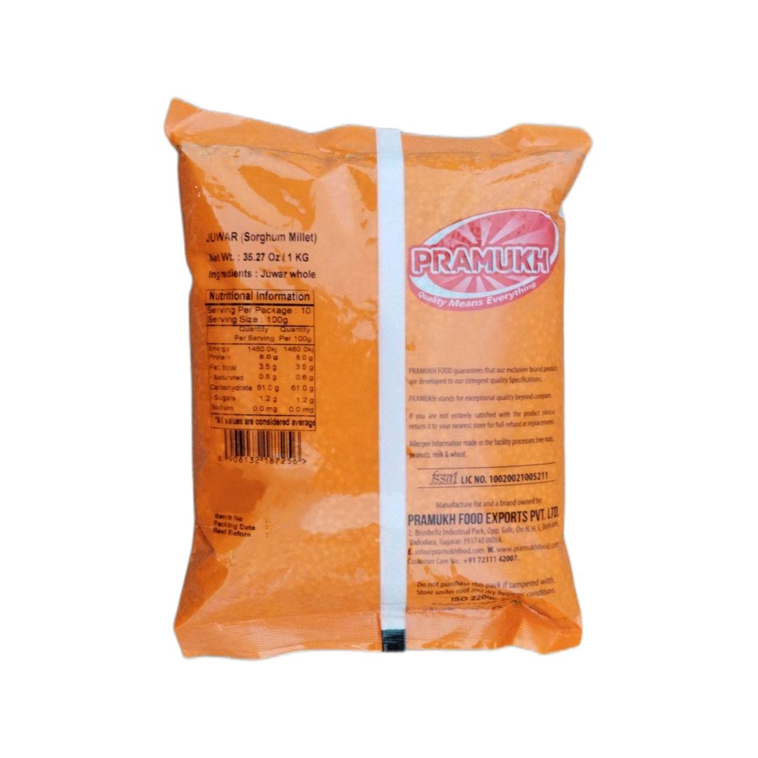 JUWAR MILLET WHOLE 1KG PRAMUKH 