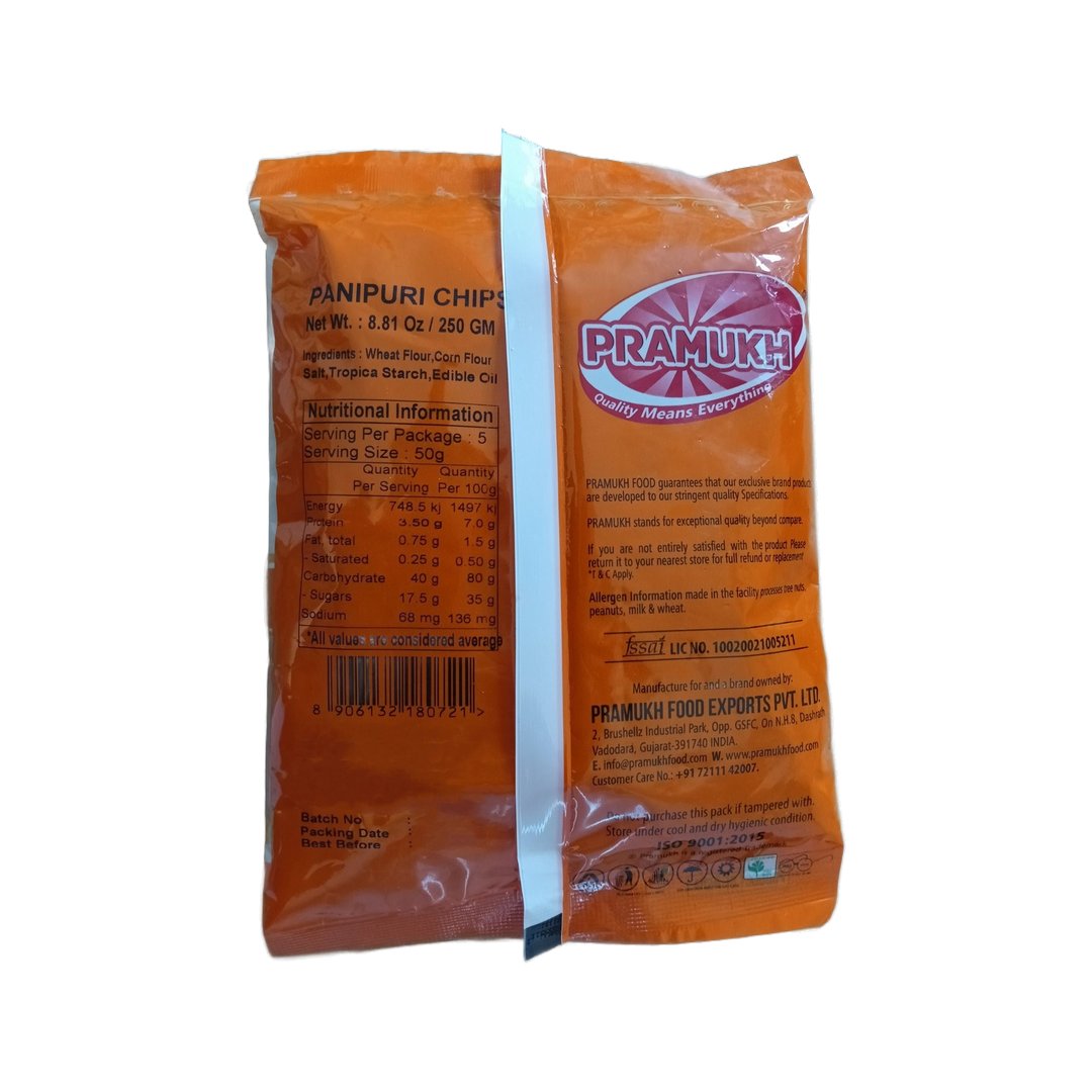 PANI PURI (FRYUM) 250G PRAMUKH