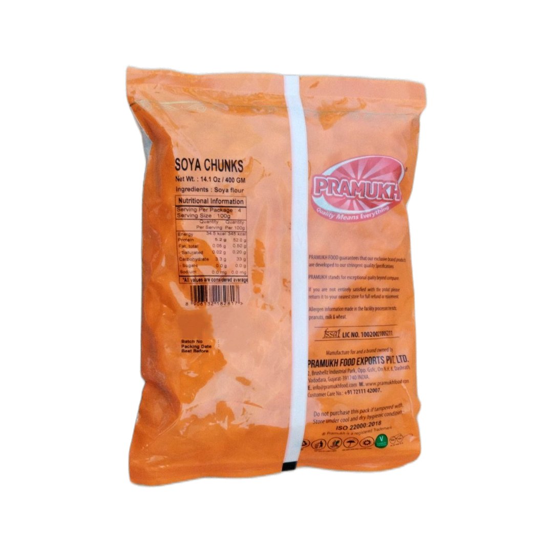 SOYA CHUNKS 400GM PRAMUKH
