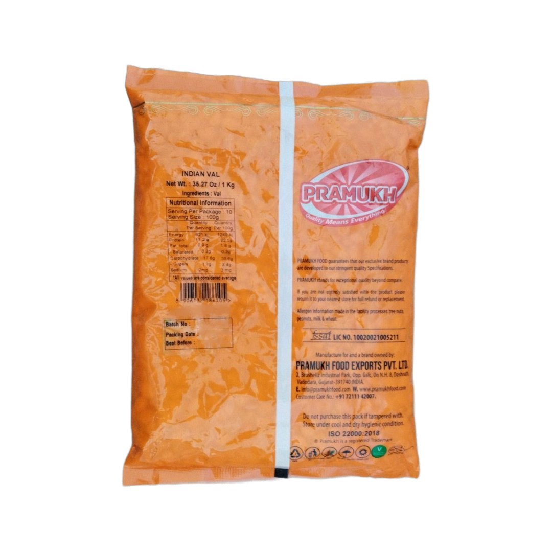 VAL INDIAN (INDIAN BUTTER BEAN) 1KG PRAMUKH 