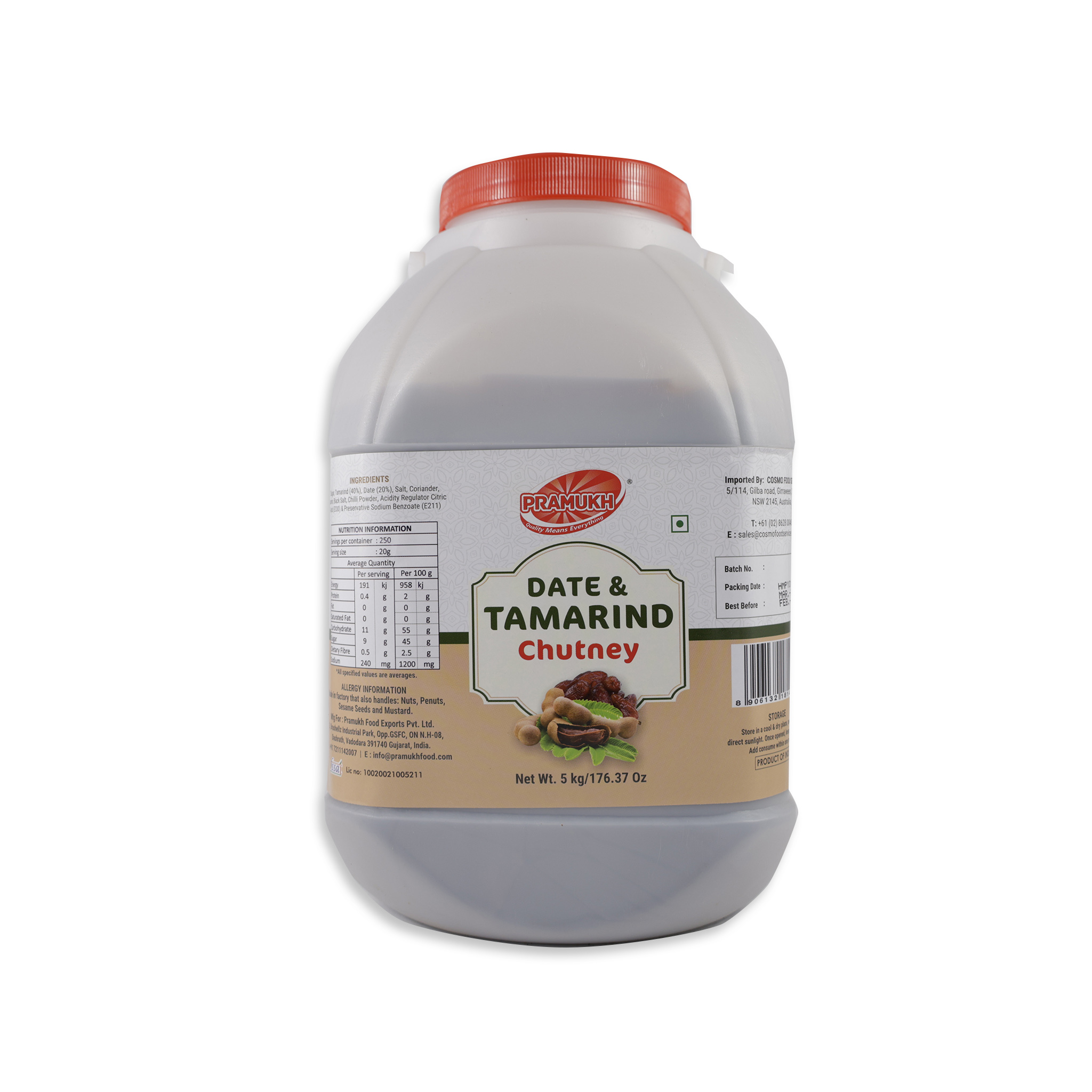 DATE & TAMARIND PASTE 5KG PRAMUKH