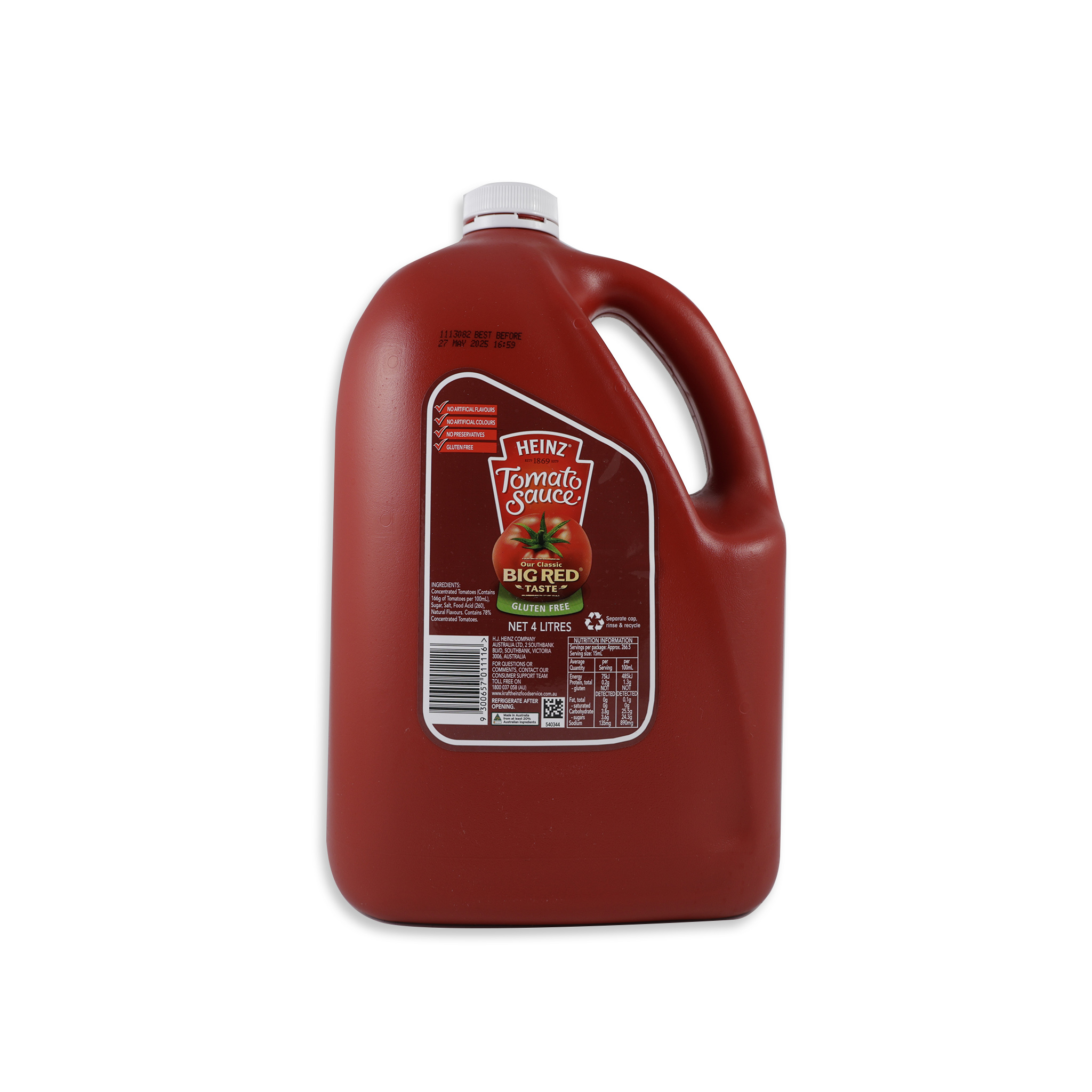TOMATO SAUCE 4LTR HEINZ