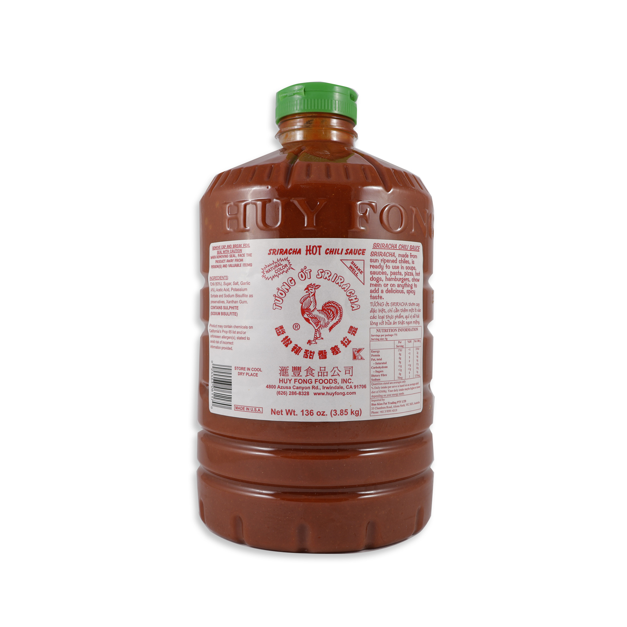 CHILLI SAUCE  SRIRACHA 1GALLON