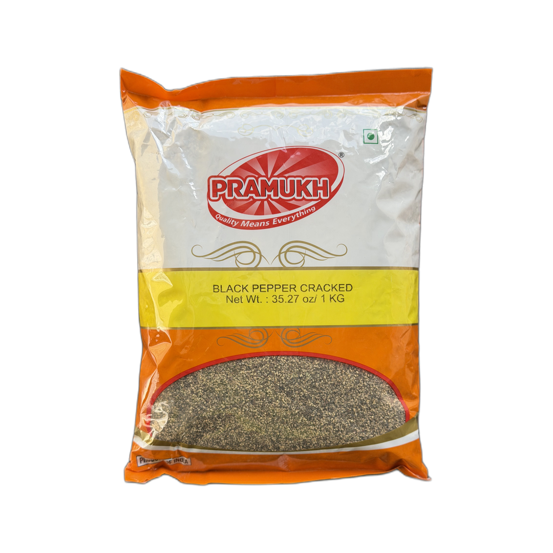 BLACK PEPPER CRACKED FNE 16/24 1KG PRAMUKH