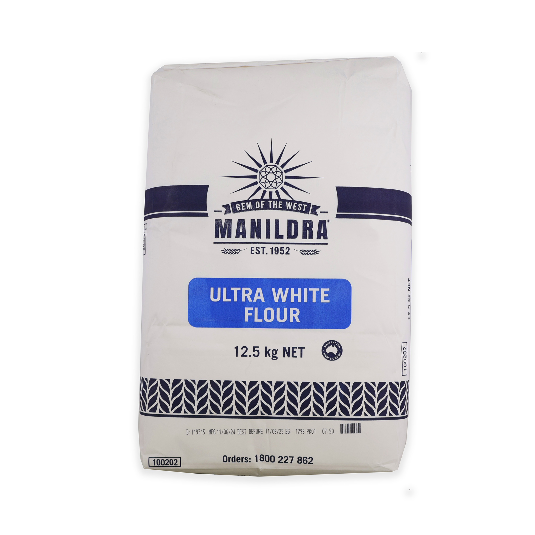 FLOUR ULTRA WHITE 12.50KG MANILDRA