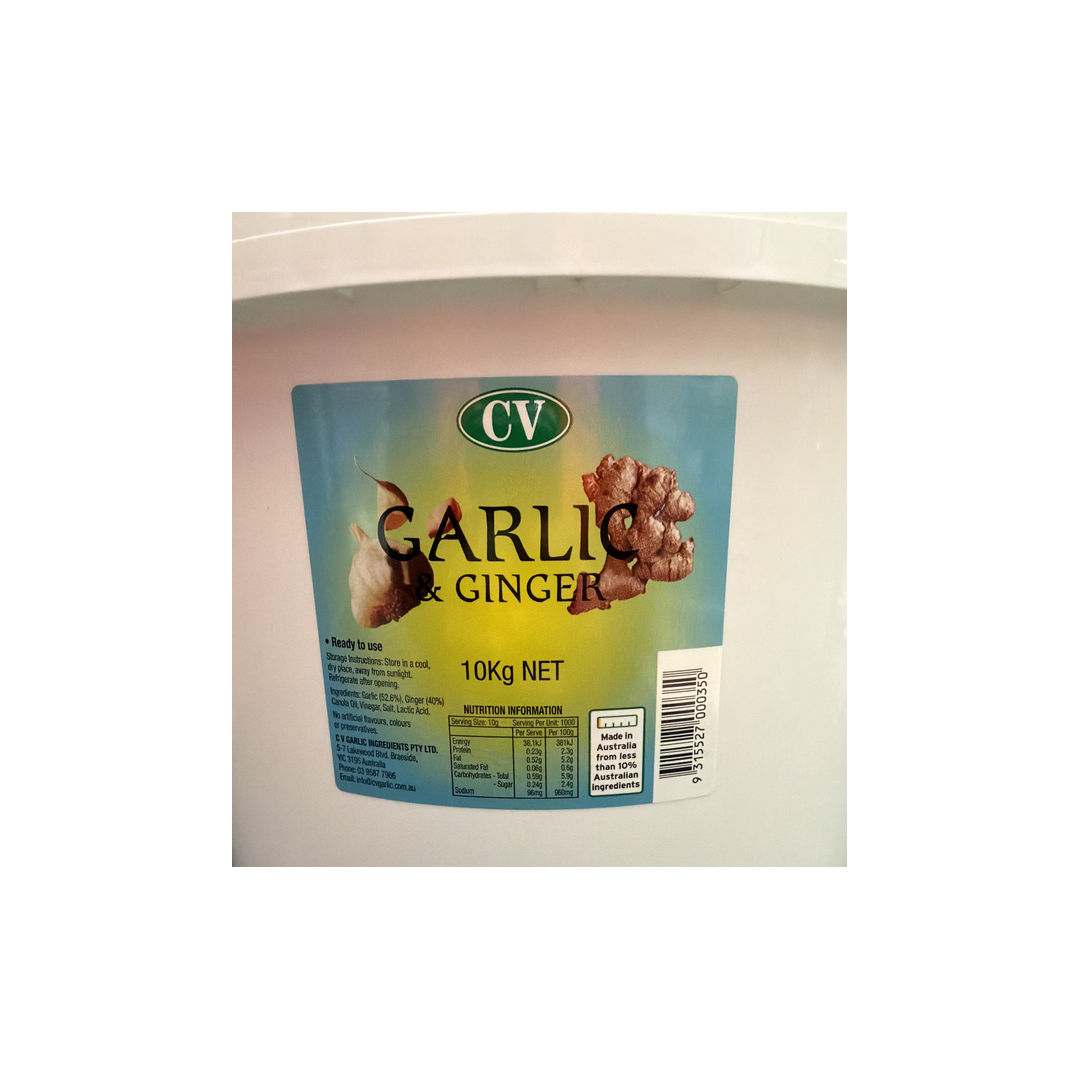 GINGER & GARLIC PASTE 10KG CV