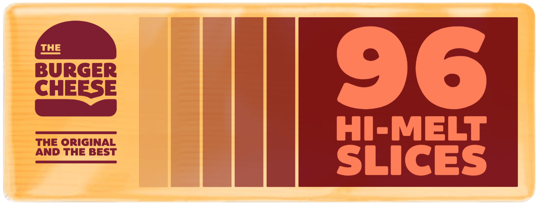 CHEESE BURGER SLICE HI-MELT 2.26KG(96 PCS) PURE DAIRY