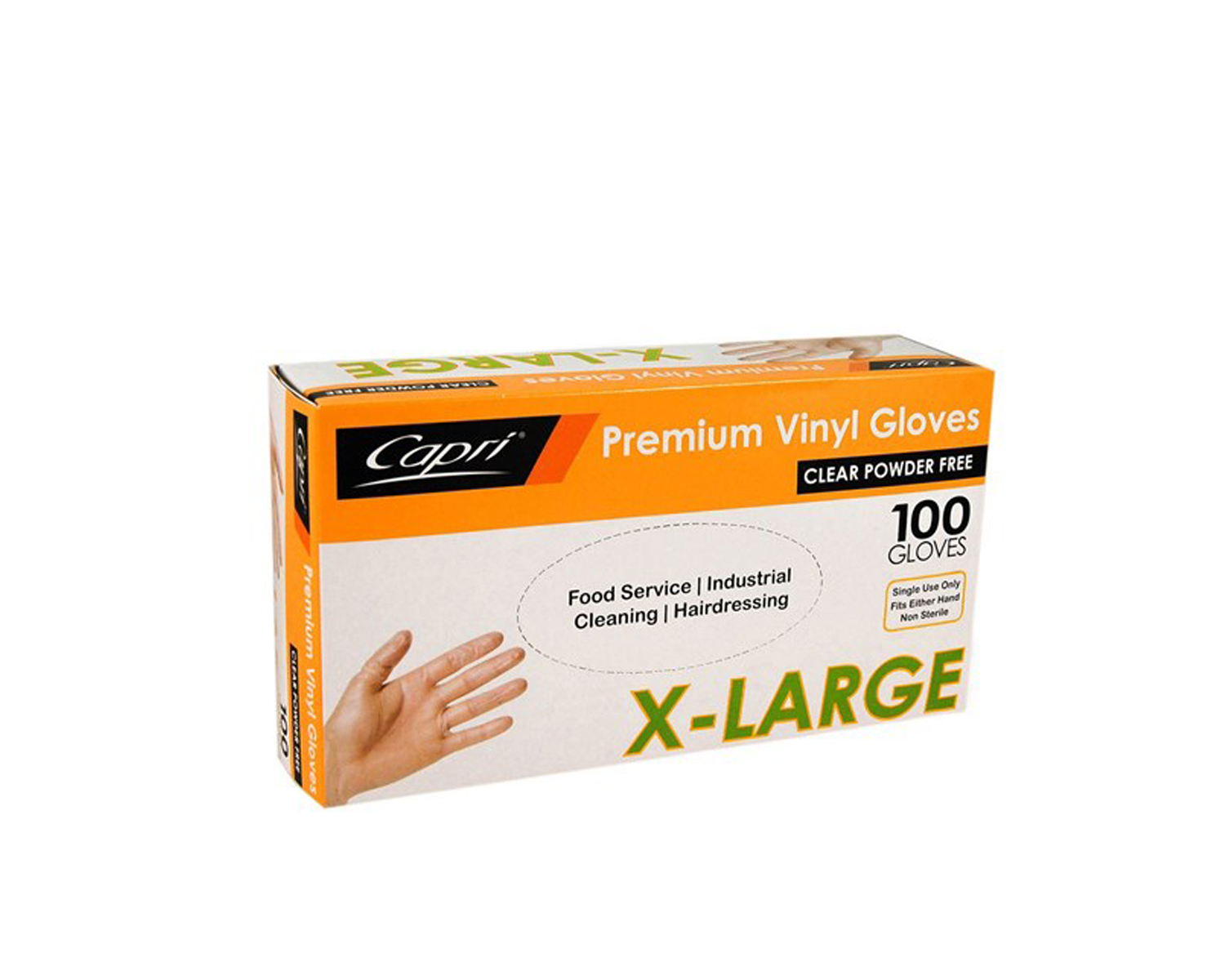 GLOVES VINYL (X LARGE) X 100