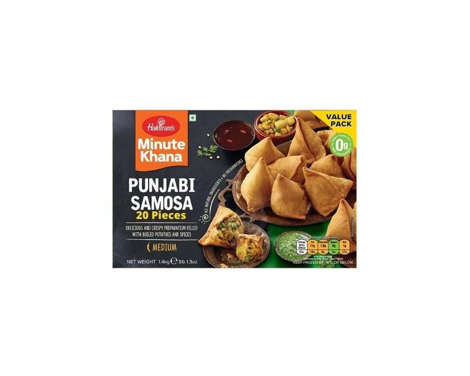 SAMOSA PUNJABI 70G X 20 HALDIRAM