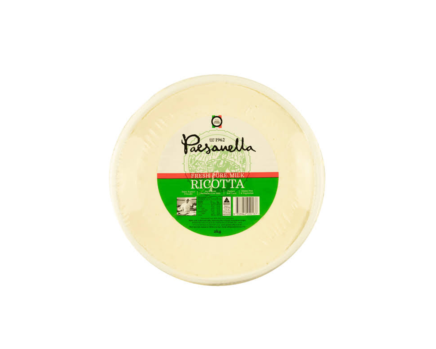 RICOTTA CHEESE FRESH  2KG 
