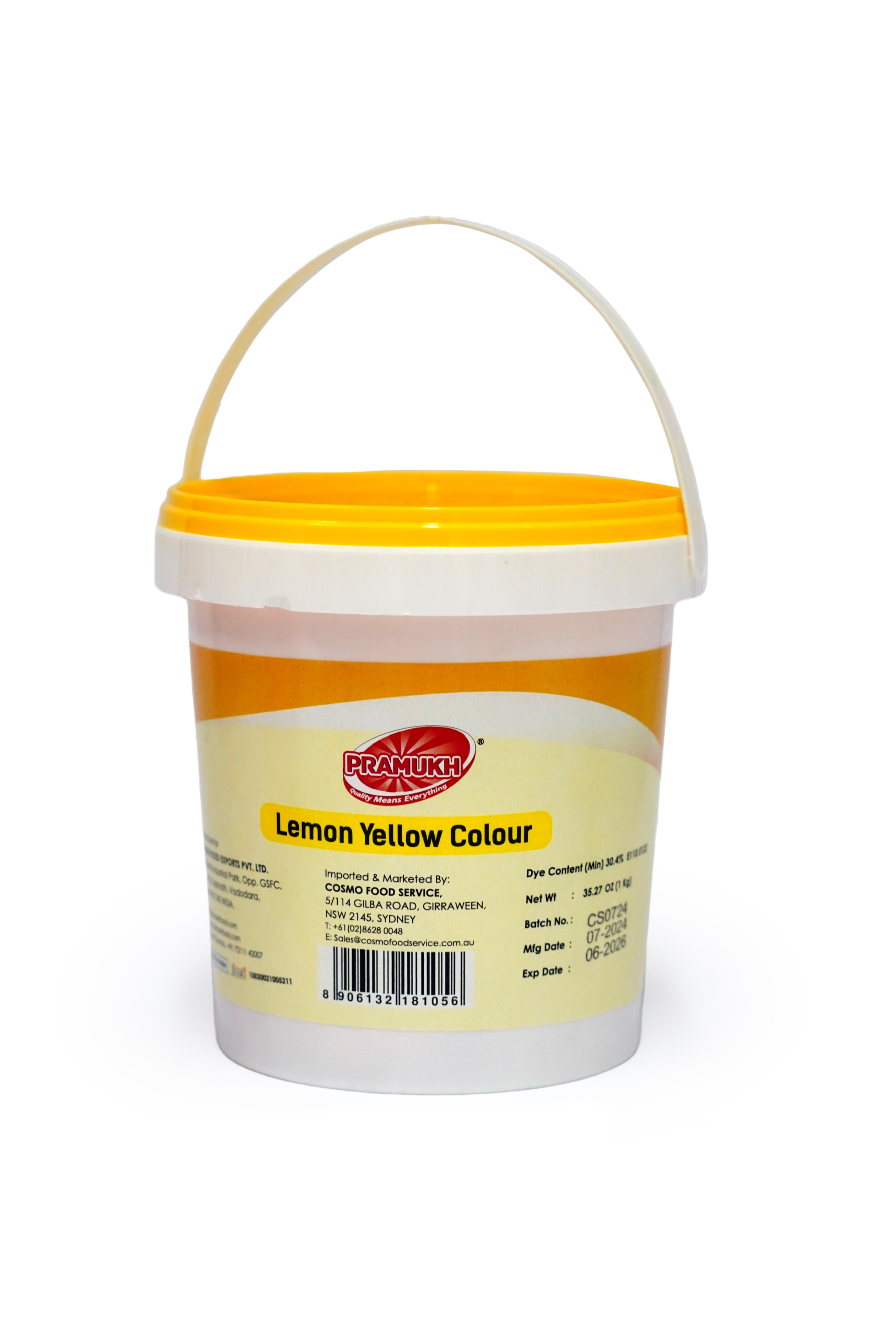 COLOUR YELLOW LEMON 1KG PRAMUKH