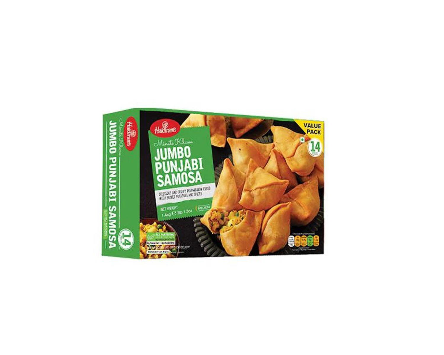 SAMOSA JUMBO PUNJABI 100G X 14 PCS HALDIRAM