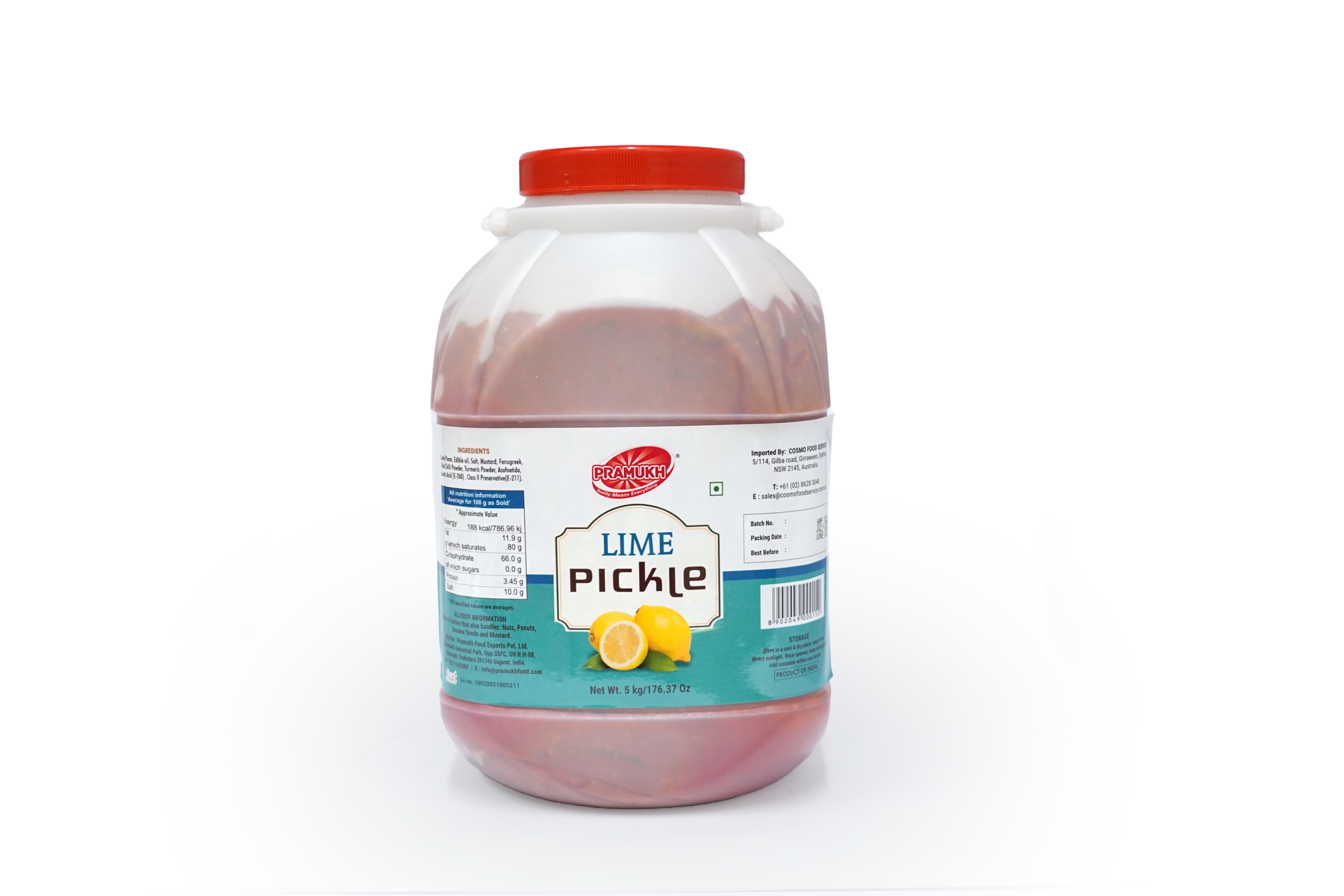 LIME PICKLE 5KG PRAMUKH