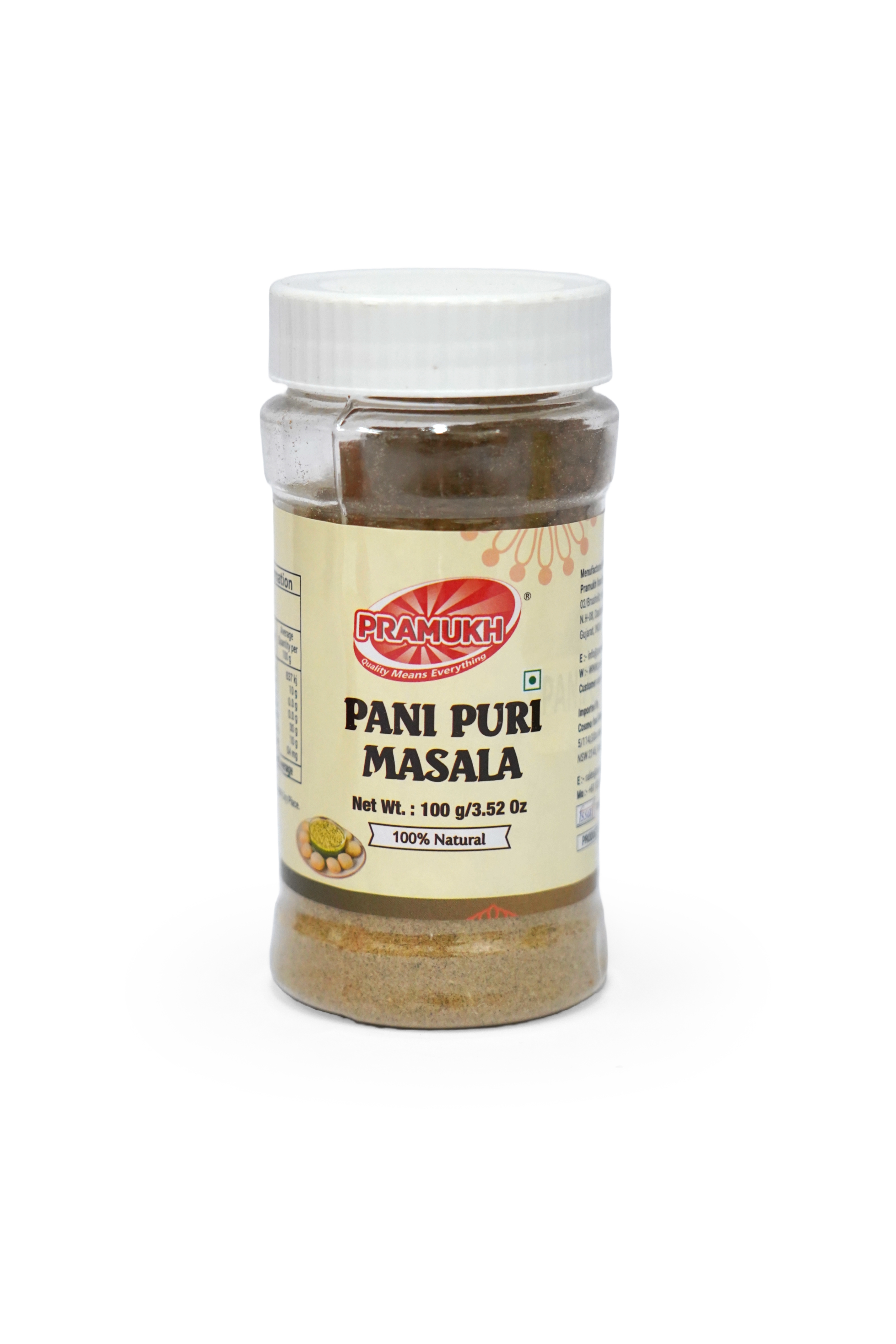 PANI PURI MASALA 100GM PRAMUKH