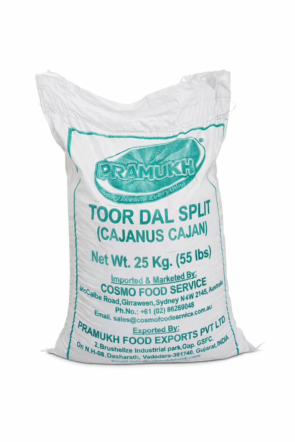 TOOR DAL SPLIT(PREMIUM) 25KG PRAMUKH
