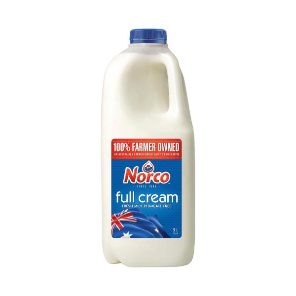 MILK FULL CREAM 2LTR NORCO