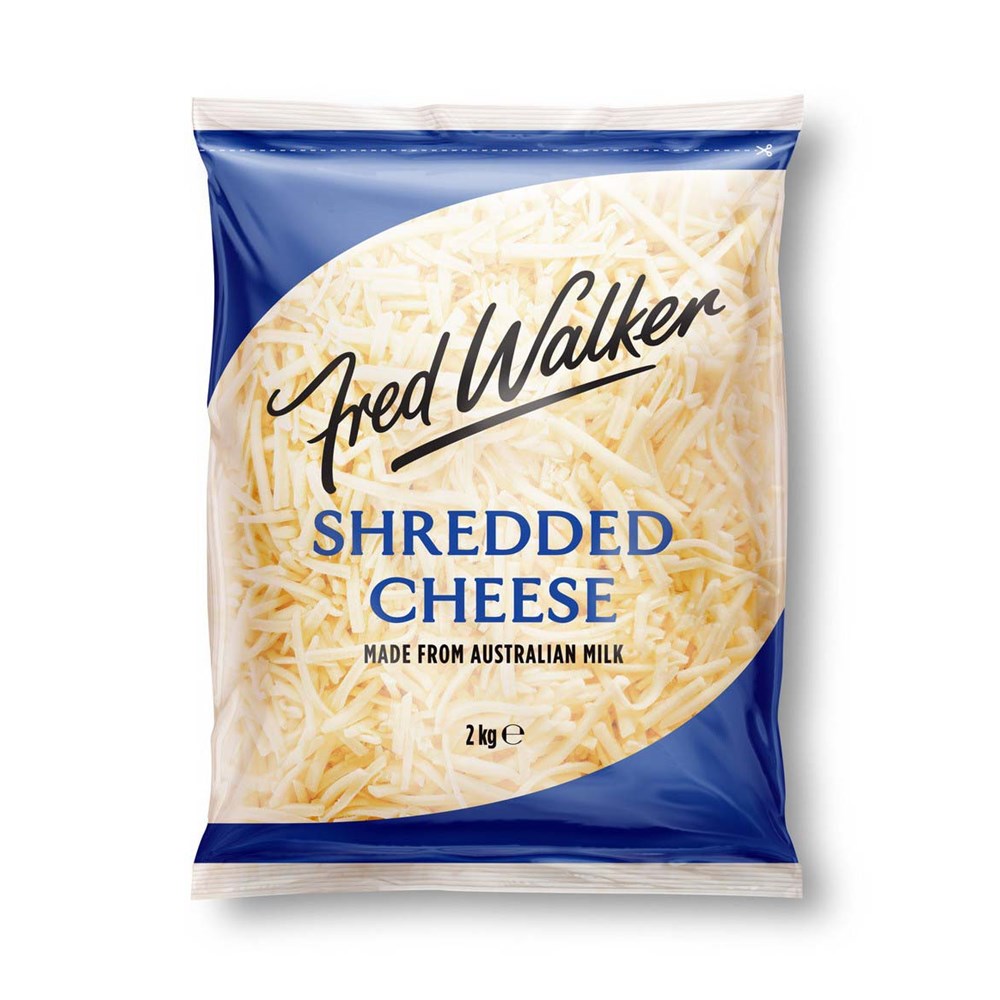 FRED WALKER TASTY SHRED CHEESE 2KG