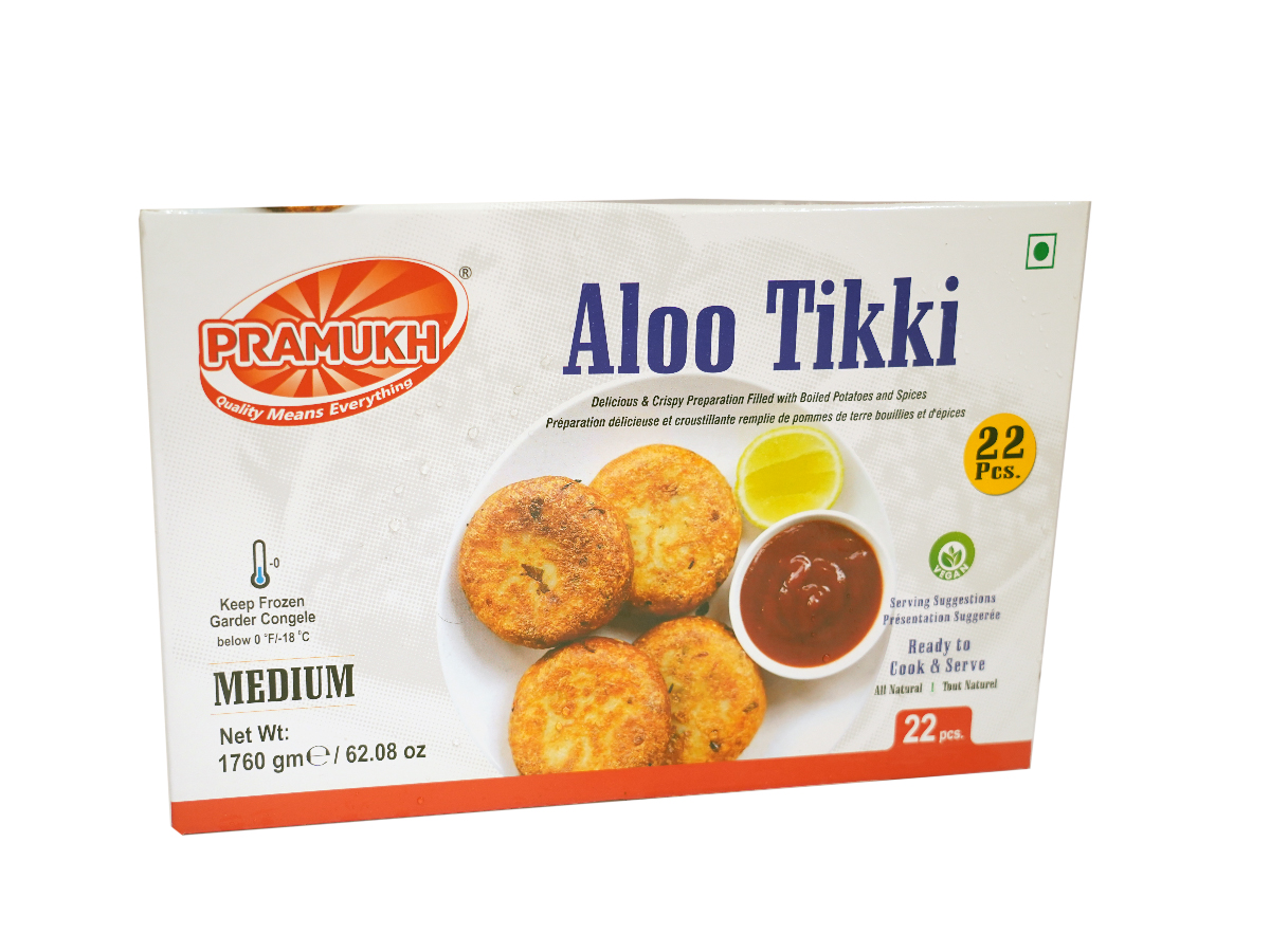 ALOO TIKKI JUMBO 1.76KG (22PCS) PRAMUKH
