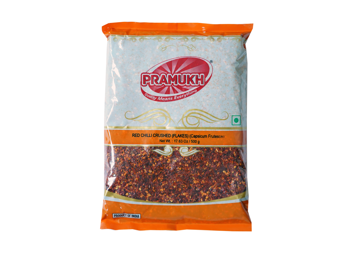 CHILLI CRUSHED 500GM PRAMUKH