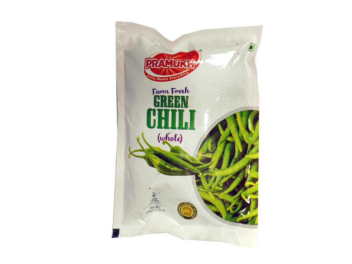 CHILLI GREEN FROZEN 310GM PRAMUKH