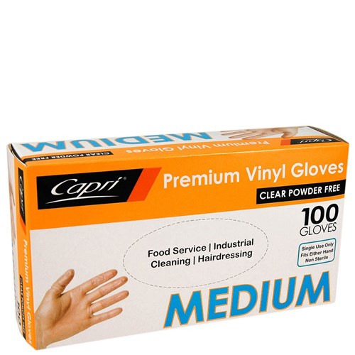 GLOVES VINYL (MDM) X100