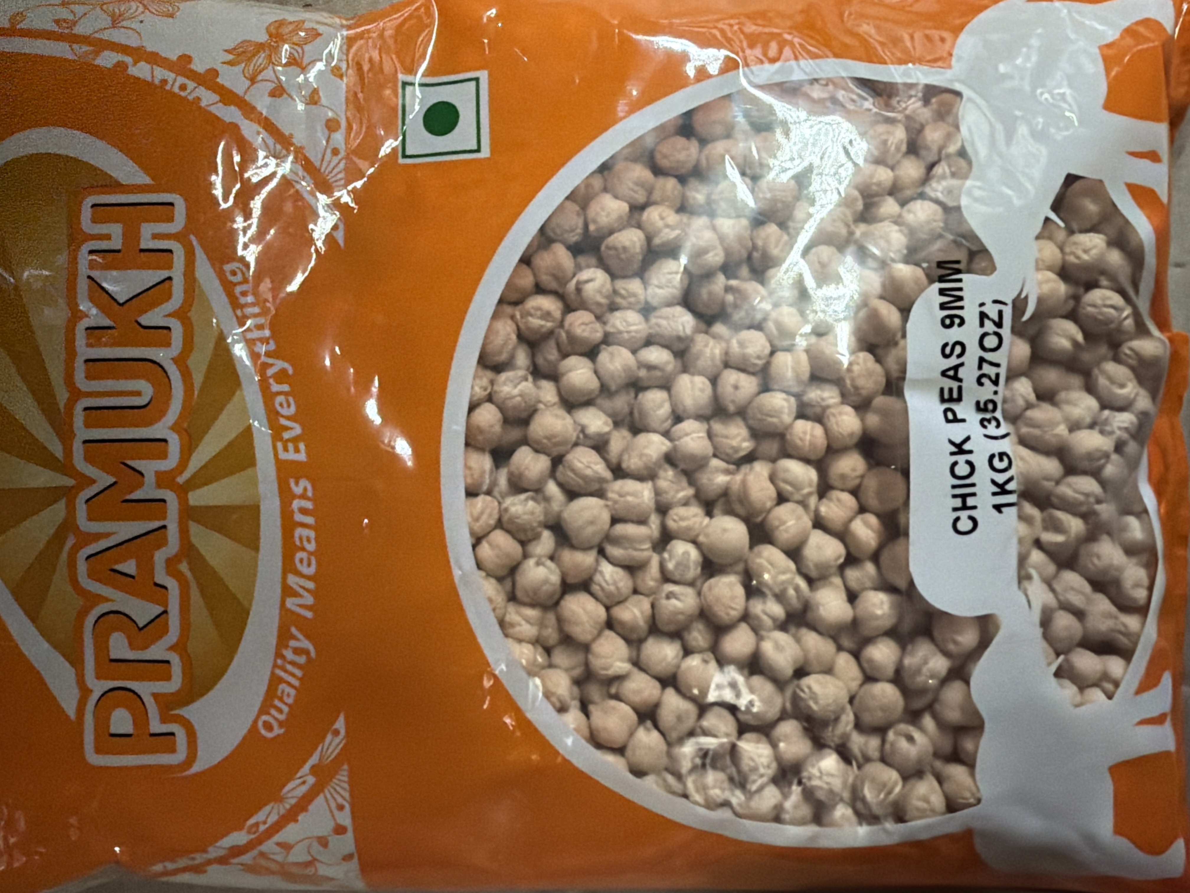 CHICK PEAS 9MM 1KG PRAMUKH