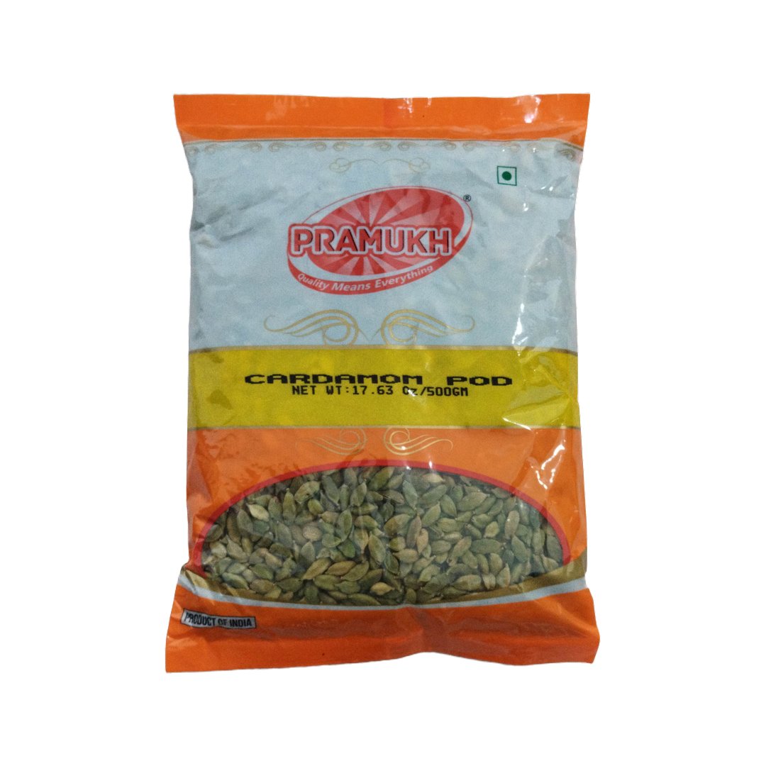 CARDAMOM POD GREEN 500GM PRAMUKH