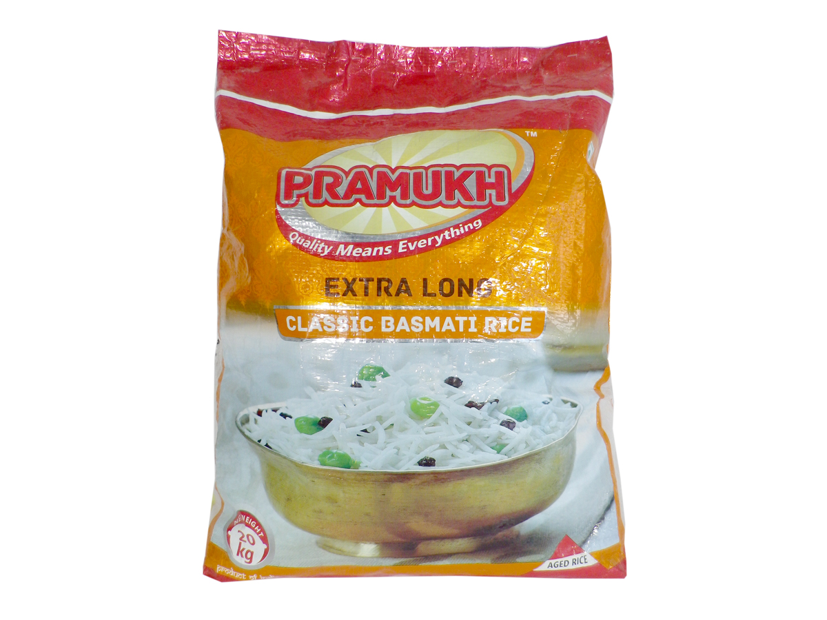 RICE BASMATI XXL 20KG PRAMUKH CLASSIC