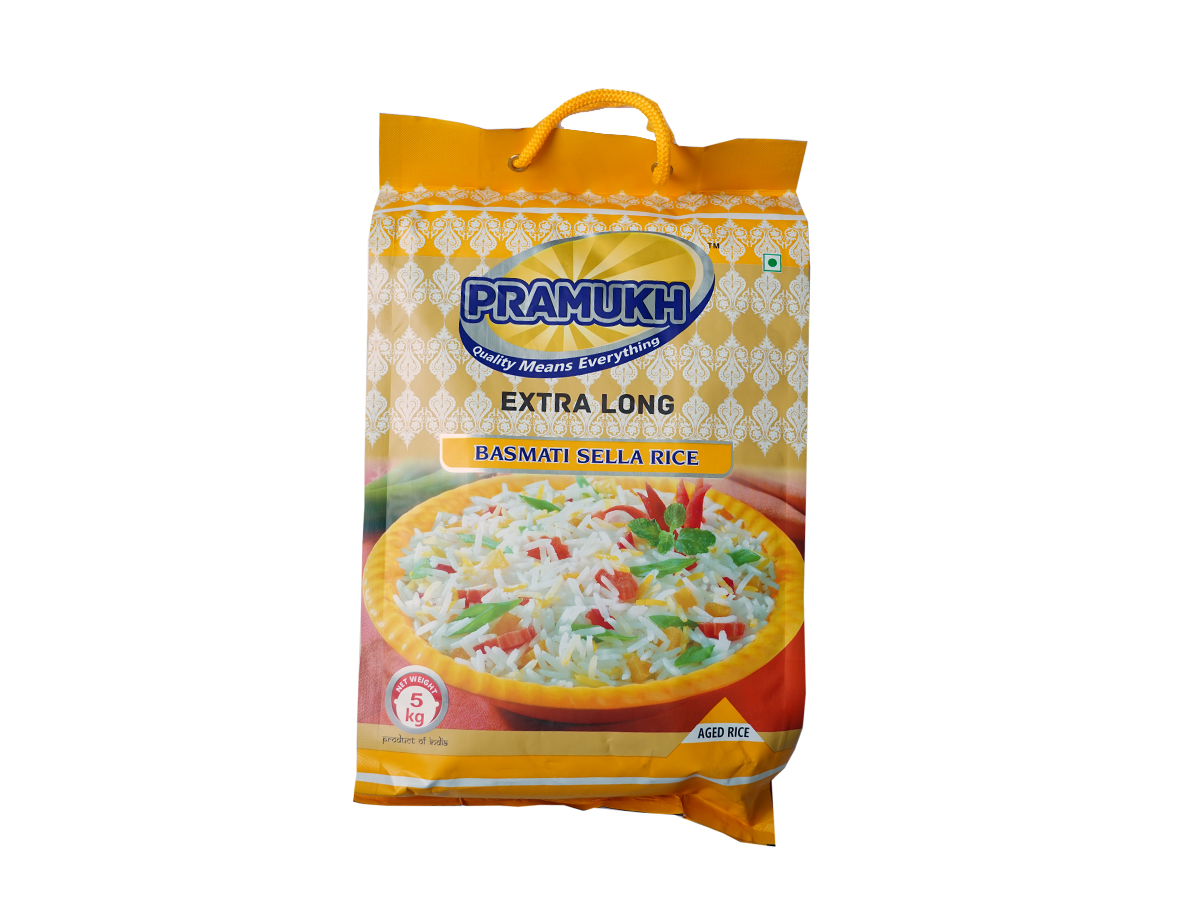 RICE BASMATI SELLA GOLDEN 4X5KG PRAMUKH